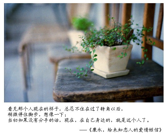 （十三）康永，给未知恋人的爱情短信