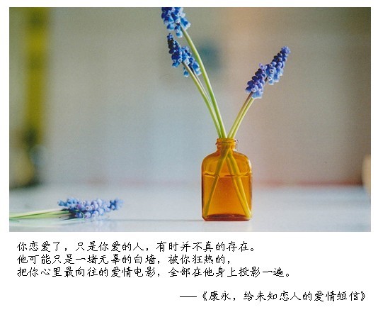 （十二）康永，给未知恋人的爱情短信