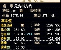 谢满攻数值